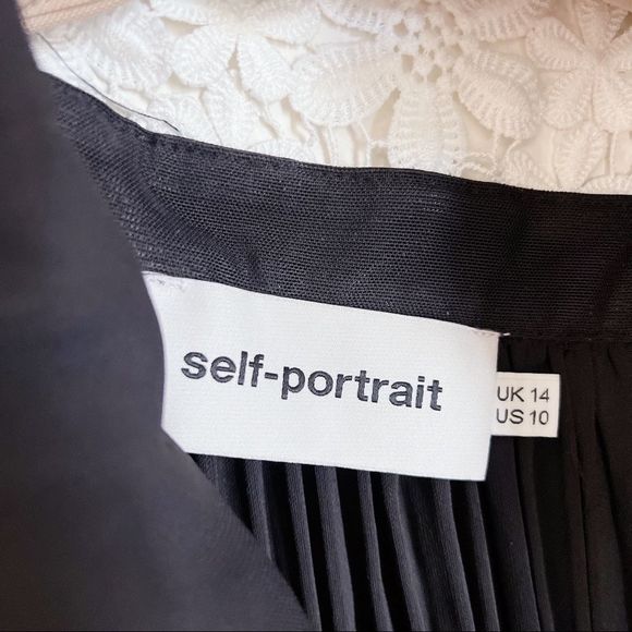 Self Portrait Adeline Lace Up Pleated Dress - Picture 8 of 13